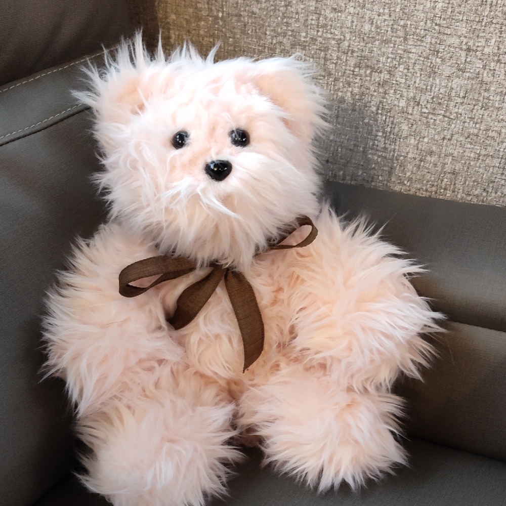 Pink Handsewn Teddy Bear 16" Tall